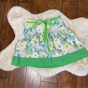Heart Soul Green Floral A-line Cottagecore Skirt Size Medium